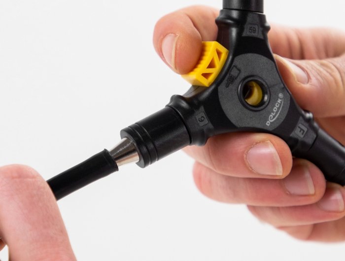 Delock 90515 Herramienta 4 En 1 De Instalación Para Conectores F