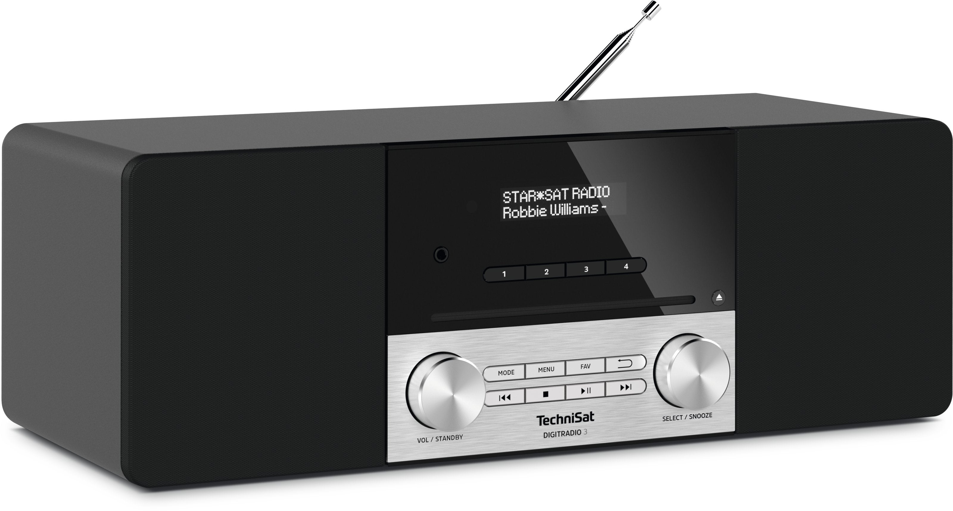 Technisat Digitradio 3 Negro/Plata, Dab*, Fm, Rds, Cd 0000/3913