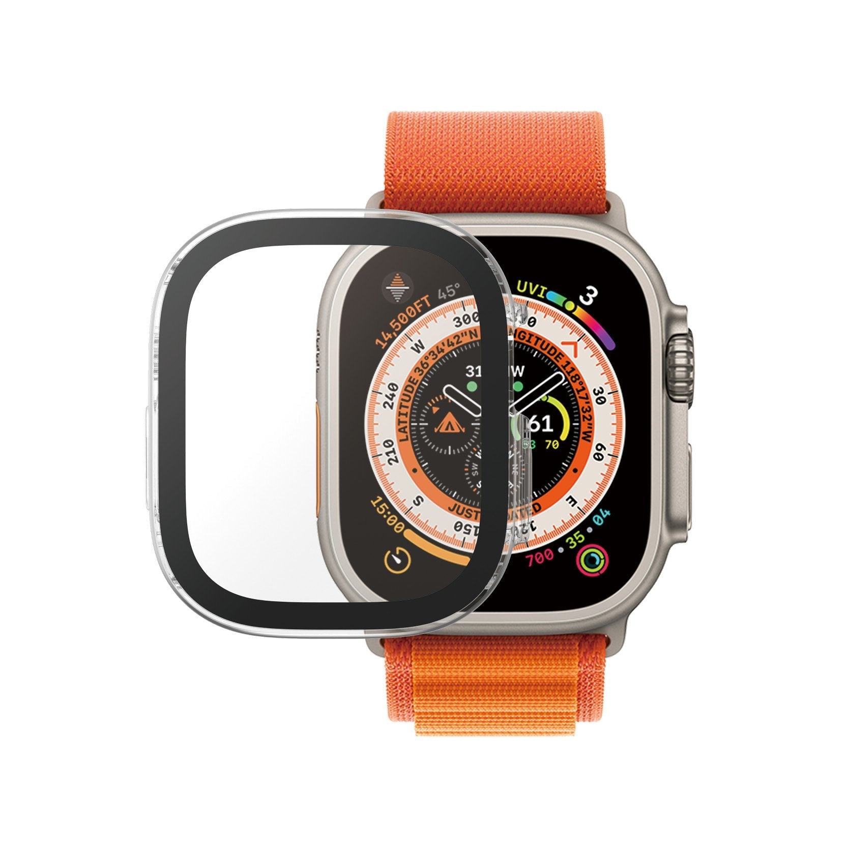 Apple Watch Vidrio Templado Para Apple - Watch, Series 2023 49mm Panzerglass Full Body Case D30 , Tereftalato De Polietileno (Pet)