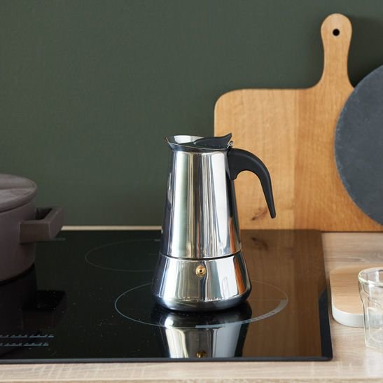 EAN 8711871358603 - Leopold Vienna LV113003 cafetera manual Cafetera italiana 0,4 L Plata imagen 4