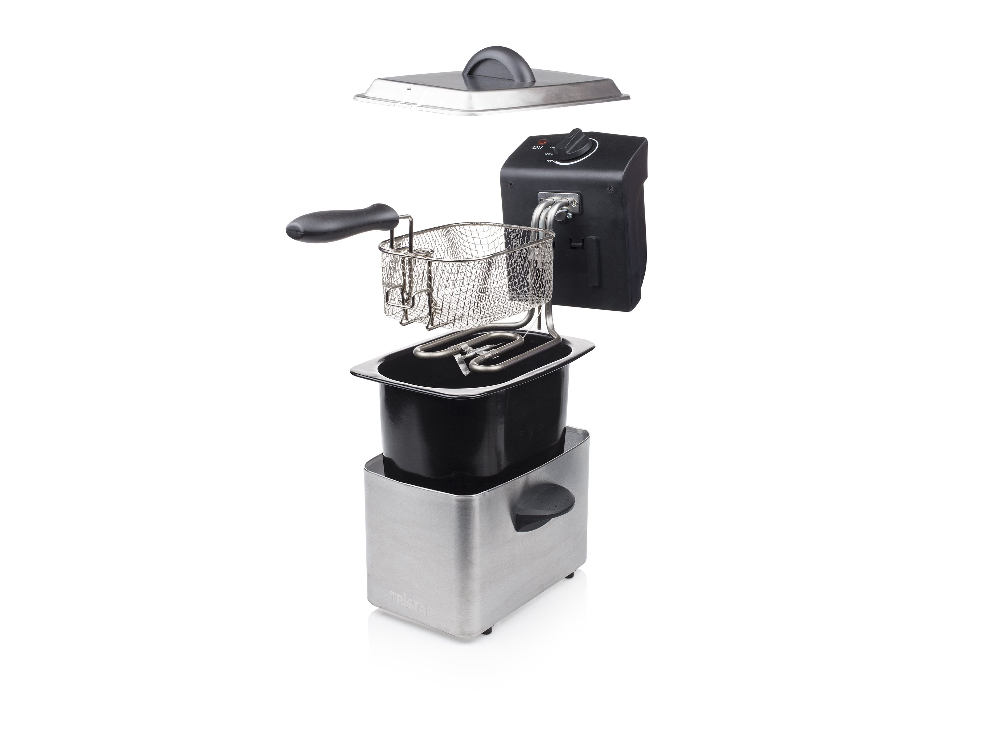 EAN 8713016019189 - Tristar FR-6919 freidora Sencillo 2 L Independiente 800 W Negro, Acero inoxidable imagen 8