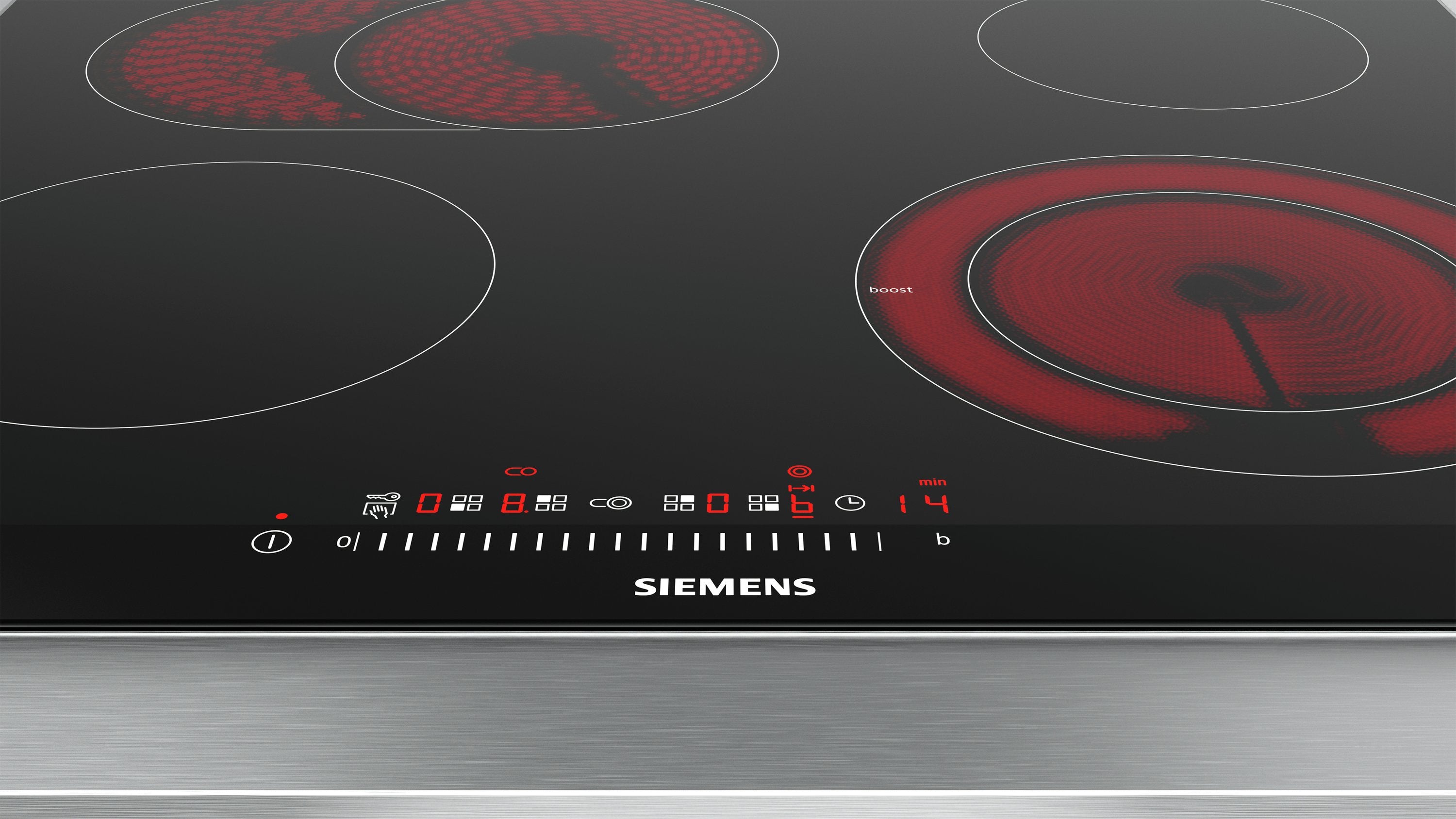 EAN 4242003762851 - Siemens ET675FNP1E hobs Negro, Acero inoxidable Integrado Cerámico 4 zona(s) imagen 4