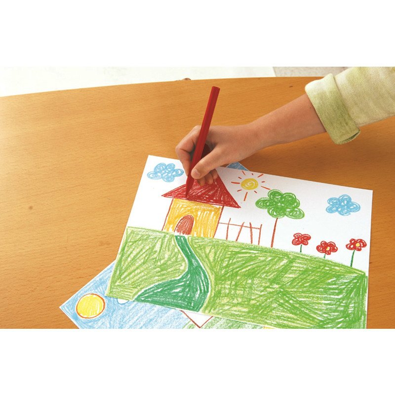 Alpino Estuche 12 Ceras Plásticas Plastialpino 115mm No Manchan C/Surtidos