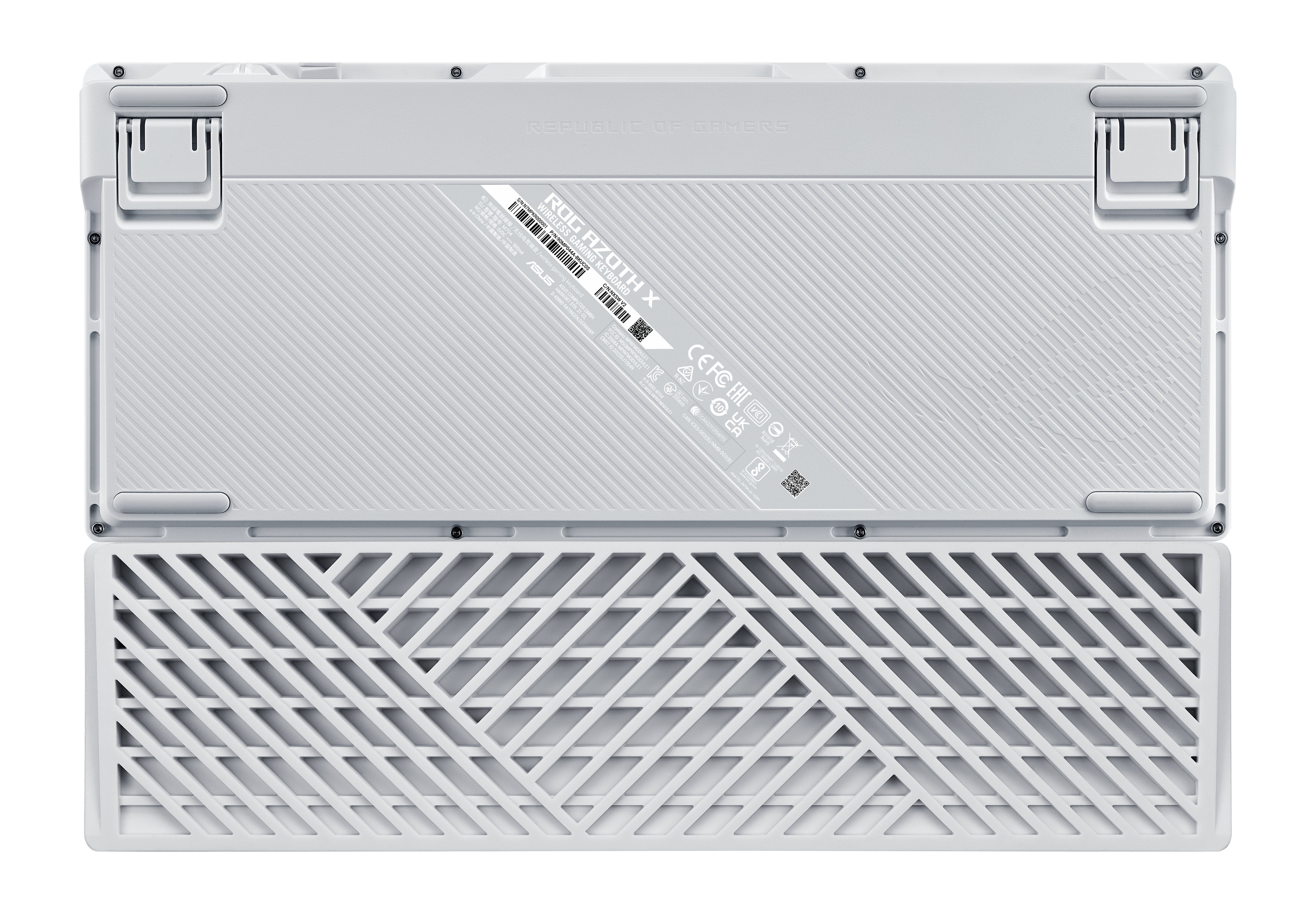 Asus Rog Azoth X Teclado Juego Usb + Rf Wireless + Bluetooth Negro, Blanco