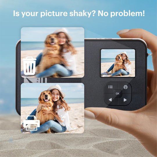 Kodak Mini Shot 2 Instant Print Camera + 8 Photos, Blanco