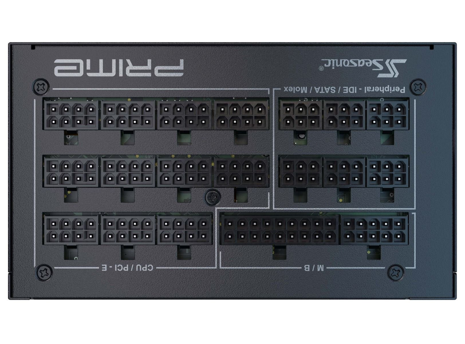 EAN 4711173876410 - Seasonic PRIME-PX-1600 unidad de fuente de alimentación 1600 W 24-pin ATX ATX Negro imagen 3