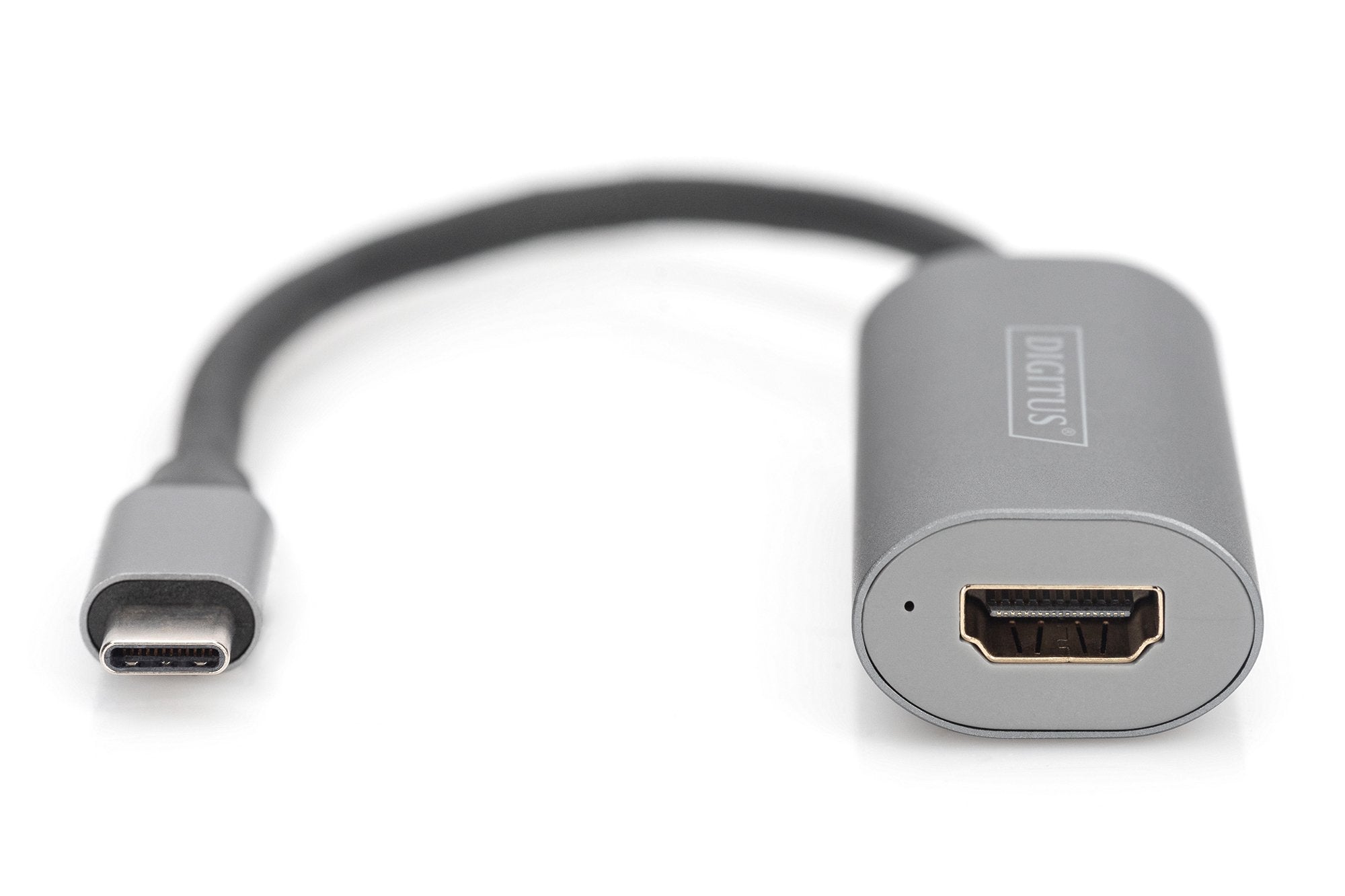 EAN 4016032478652 - Digitus DA-70822 adaptador de cable de vídeo 0,2 m HDMI tipo A (Estándar) USB Tipo C Aluminio, Negro imagen 3