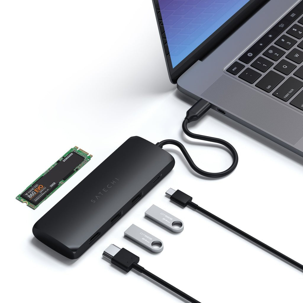 Satechi Usb-C Hybrid W. Built In Ssd S