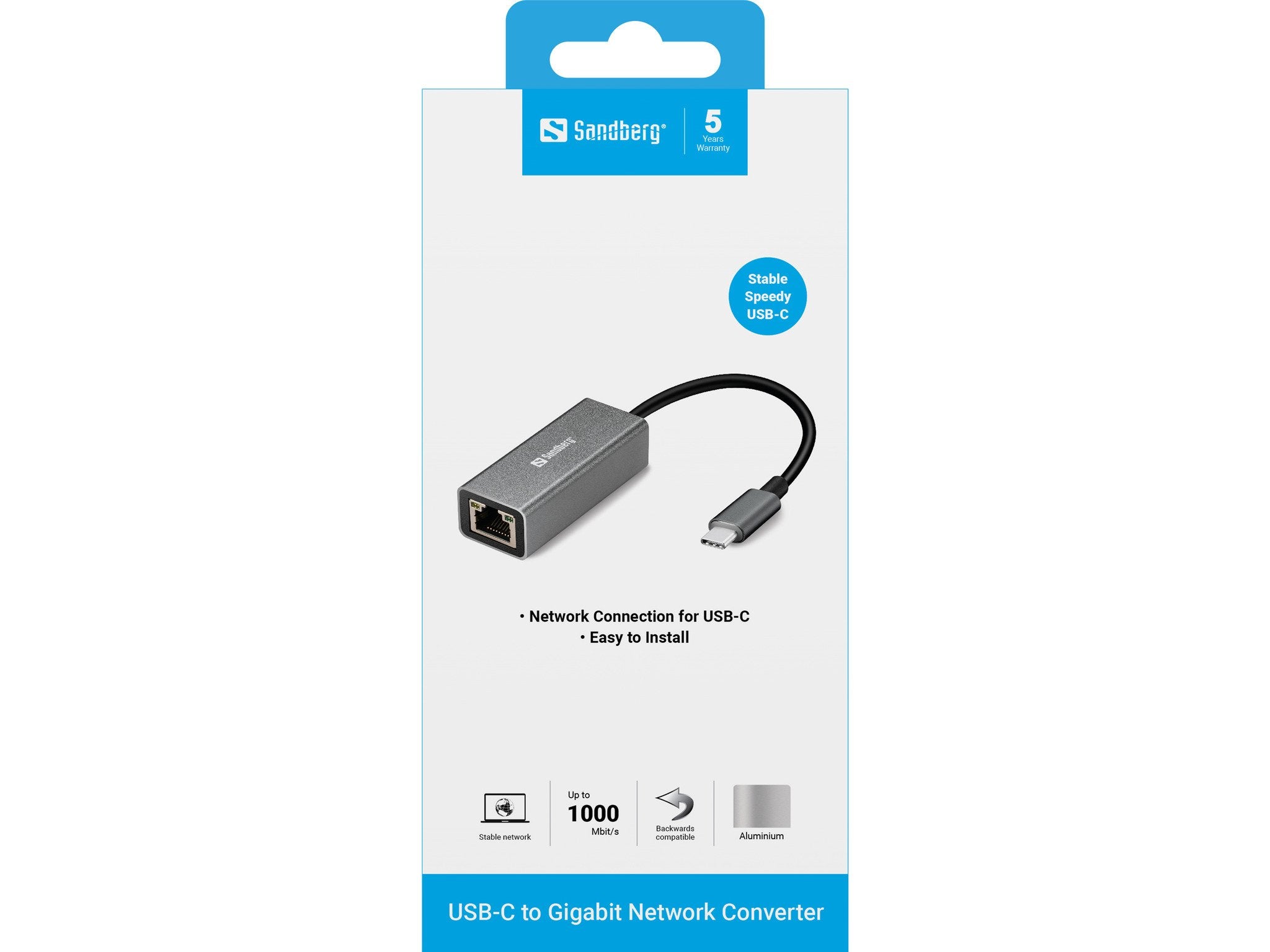 EAN 5705730136047 - Sandberg 136-04 adaptador y tarjeta de red 5000 Mbit/s imagen 2
