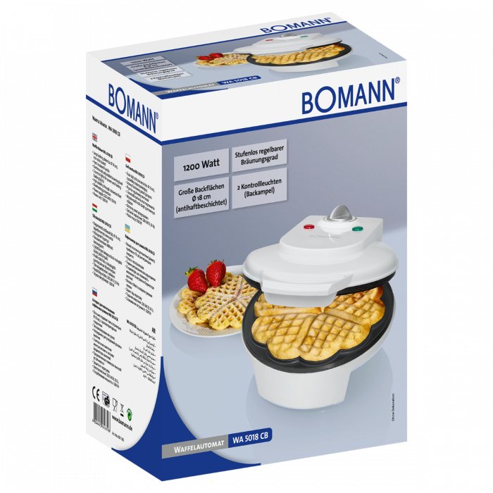 Gofrera Boman Wa 5018 Negra (1200 W; Color Negro)