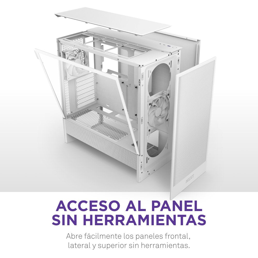 EAN 5056547205847 - NZXT H5 Flow Midi Tower Blanco imagen 11