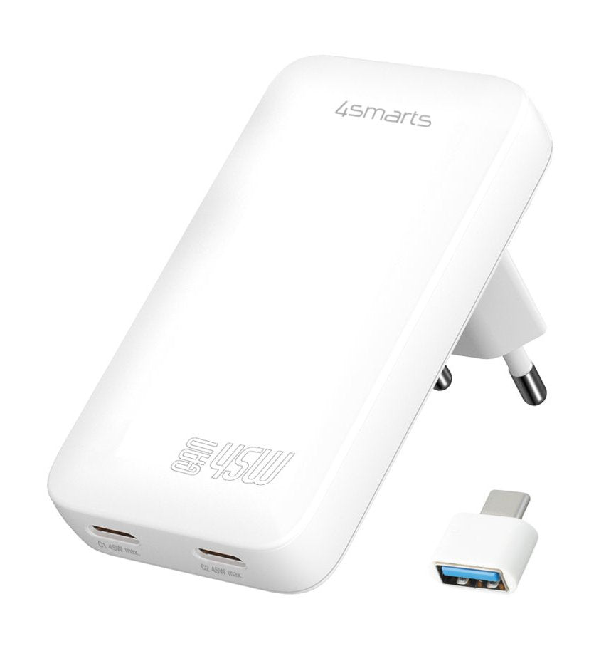 EAN 4252011910557 - 4smarts 542045 cargador de dispositivo móvil Universal Blanco Corriente alterna Interior imagen 1