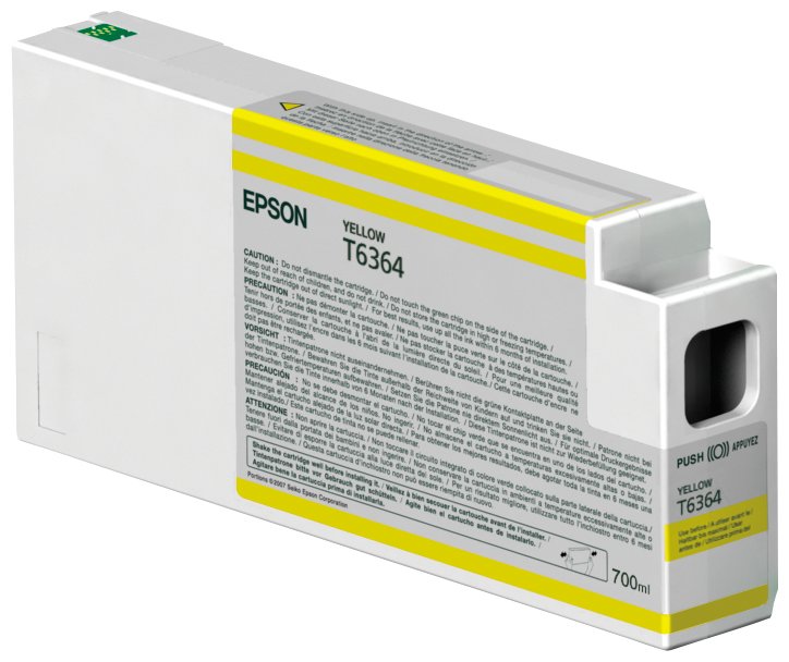 EAN 0010343870840 - Epson Singlepack Yellow T636400 UltraChrome HDR 700 ml cartucho de tinta 1 pieza(s) Original imagen 1