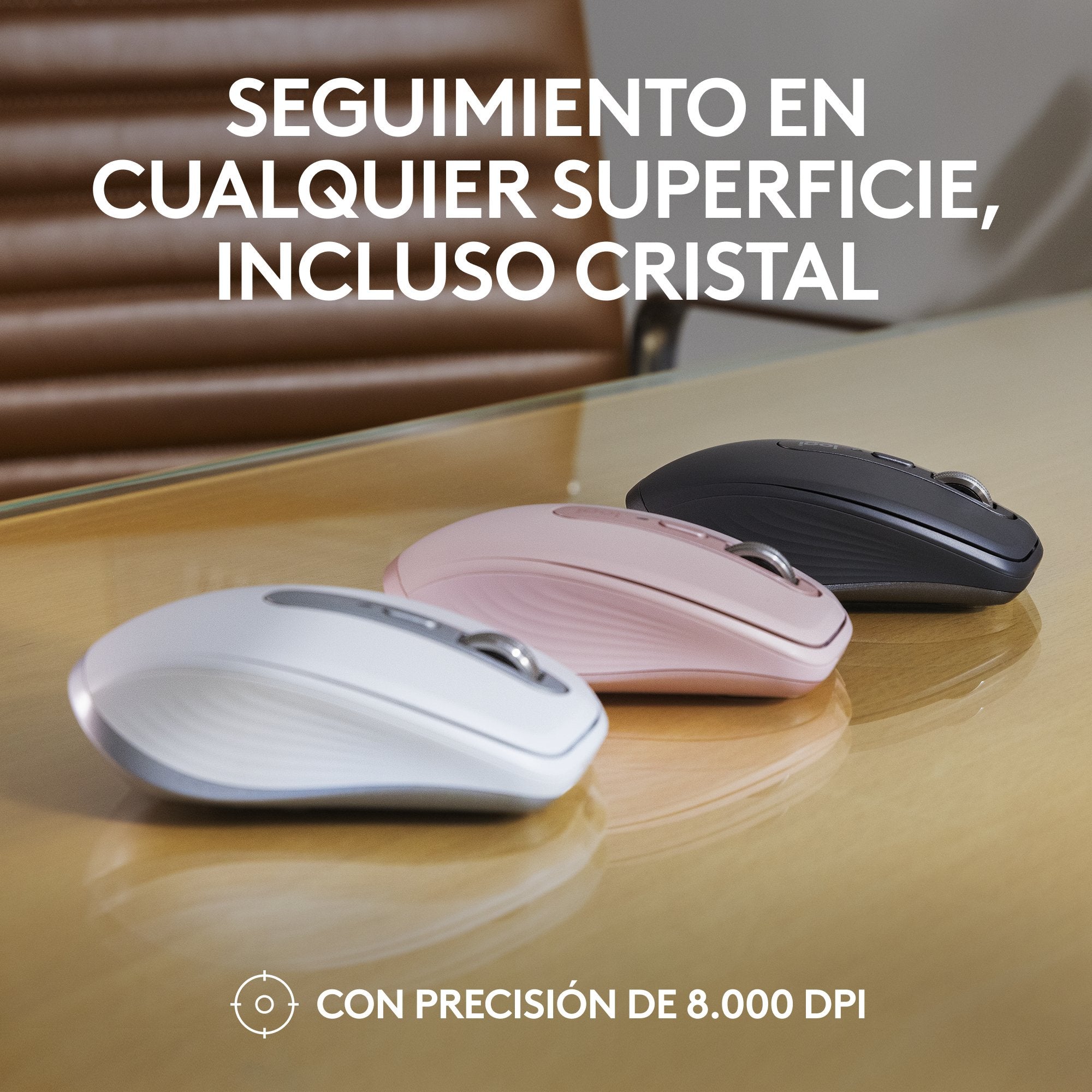 Logitech Mx Anywhere 3s Ratón Mano Derecha Rf Wireless + Bluetooth Laser 8000 Dpi