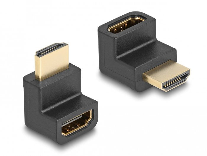 Delock High Speed Hdmi Con Ethernet Adaptador Stecke/Hembra Angular 8k 60 Hz