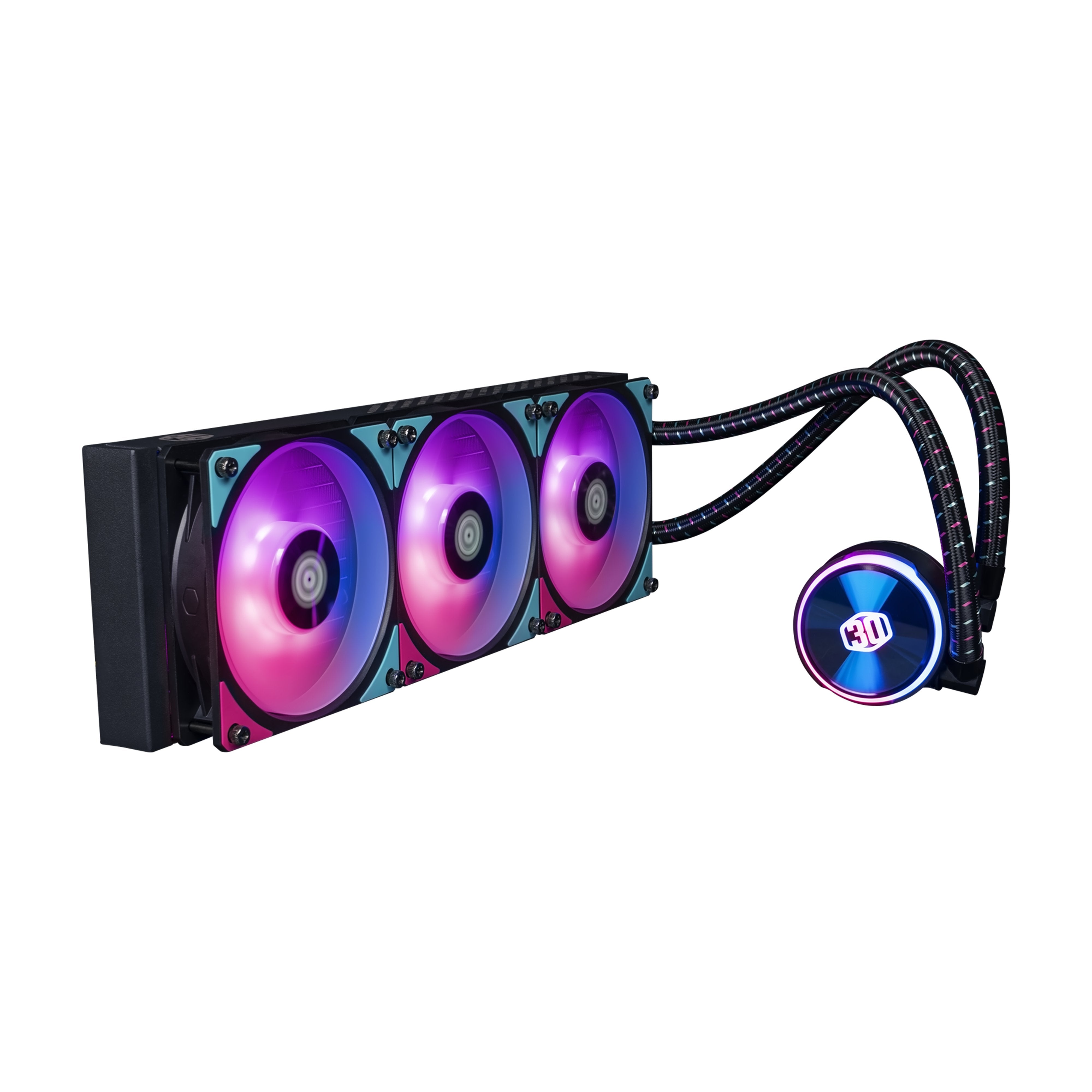 Kit Watercooling Cooler Master Masterliquid Pl360 Flujo 30th Anniversary Rgb - 360mm (Negro)