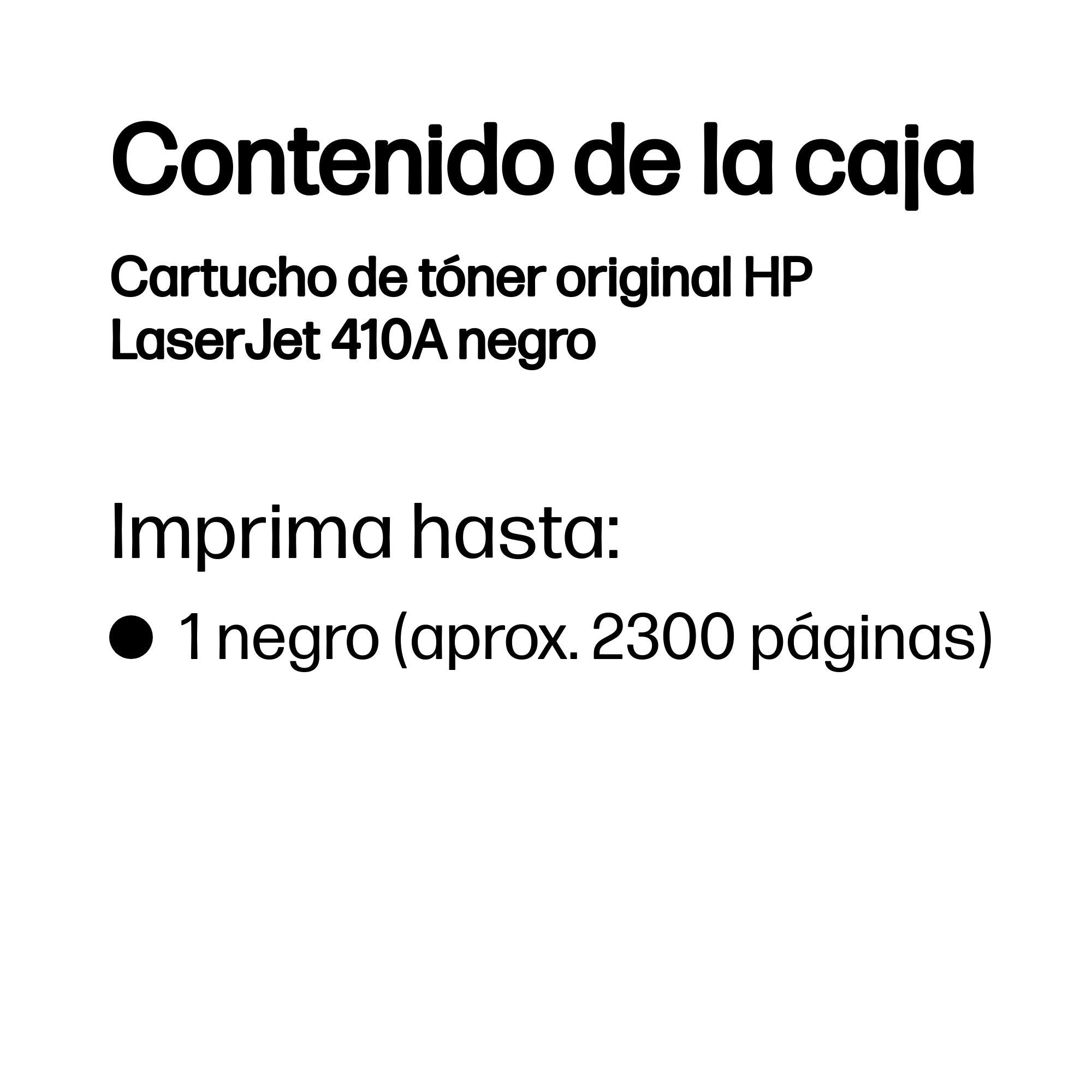 EAN 0888793807507 - HP 410A Black Original LaserJet Toner Cartridge cartucho de tóner 1 pieza(s) imagen 3