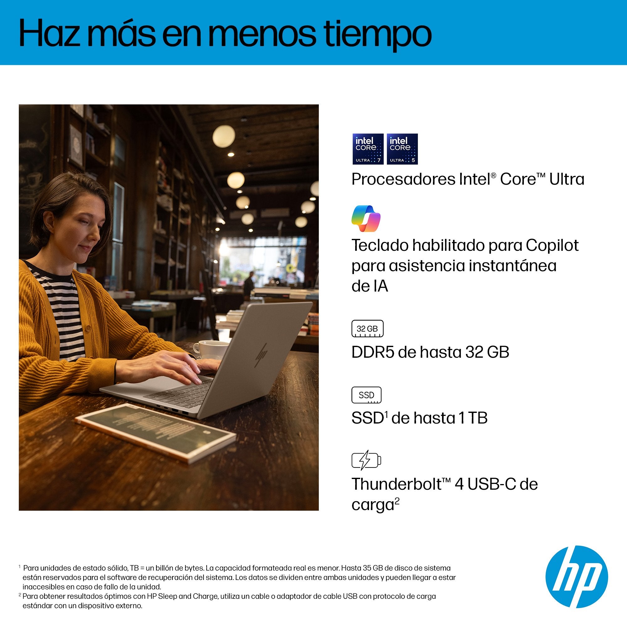 EAN 199251192562 - HP OmniBook 7 AI 14-fr0013ns Intel Core Ultra 5 225U Portátil 35,6 cm (14") 2K 16 GB LPDDR5-SDRAM 1 TB SSD imagen 7