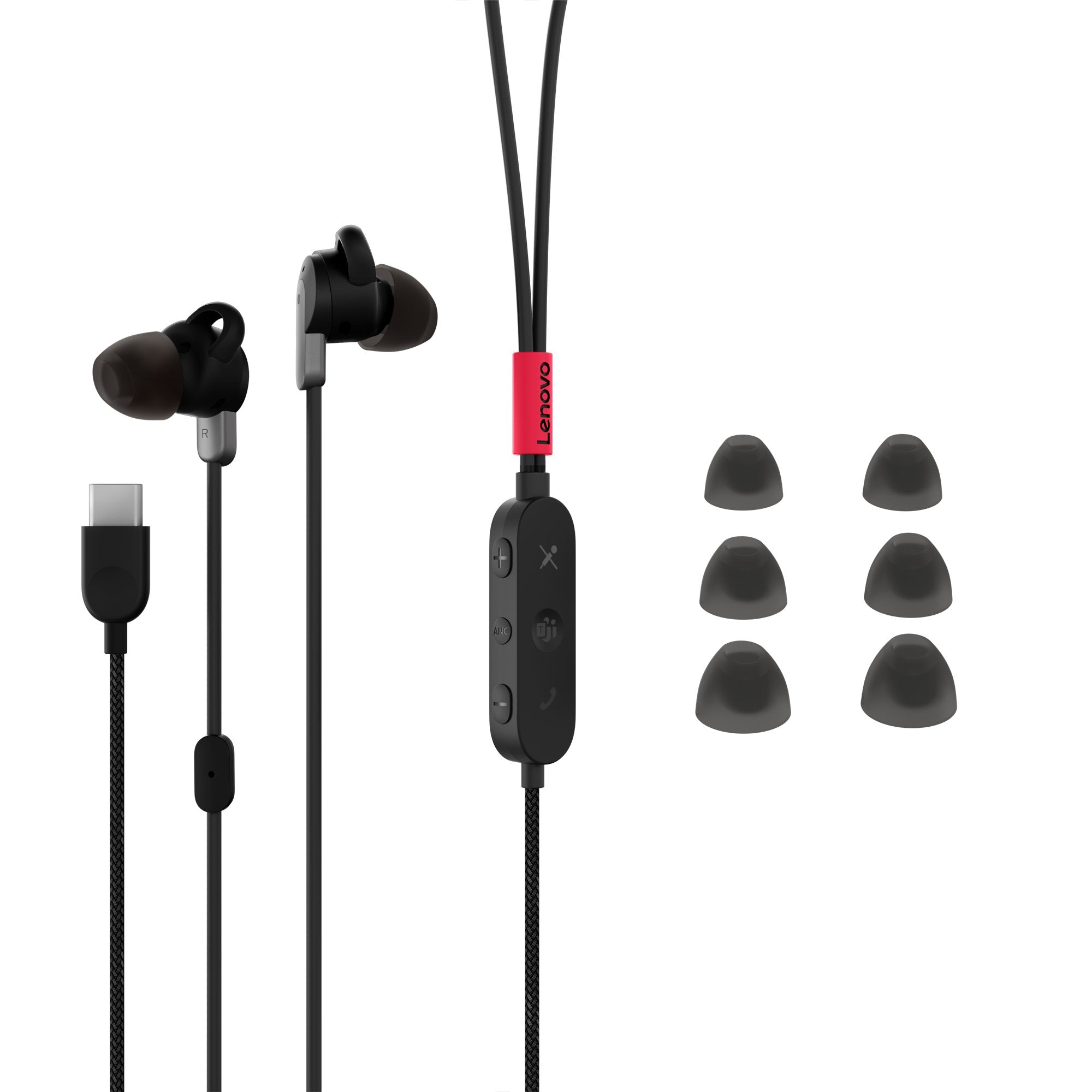 Auriculares Lenovo Go - Usb-C Anc In-Ear Headphones
