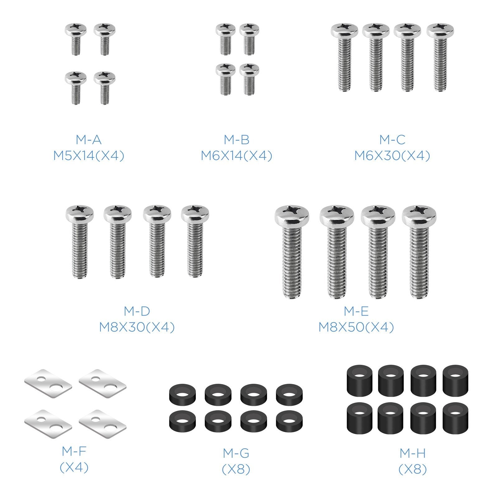 Tooq Soporte De Techo Giratorio Para Tv De 37"-70" - Gestion De Cables - Peso Max 50kg - Vesa 600x400mm