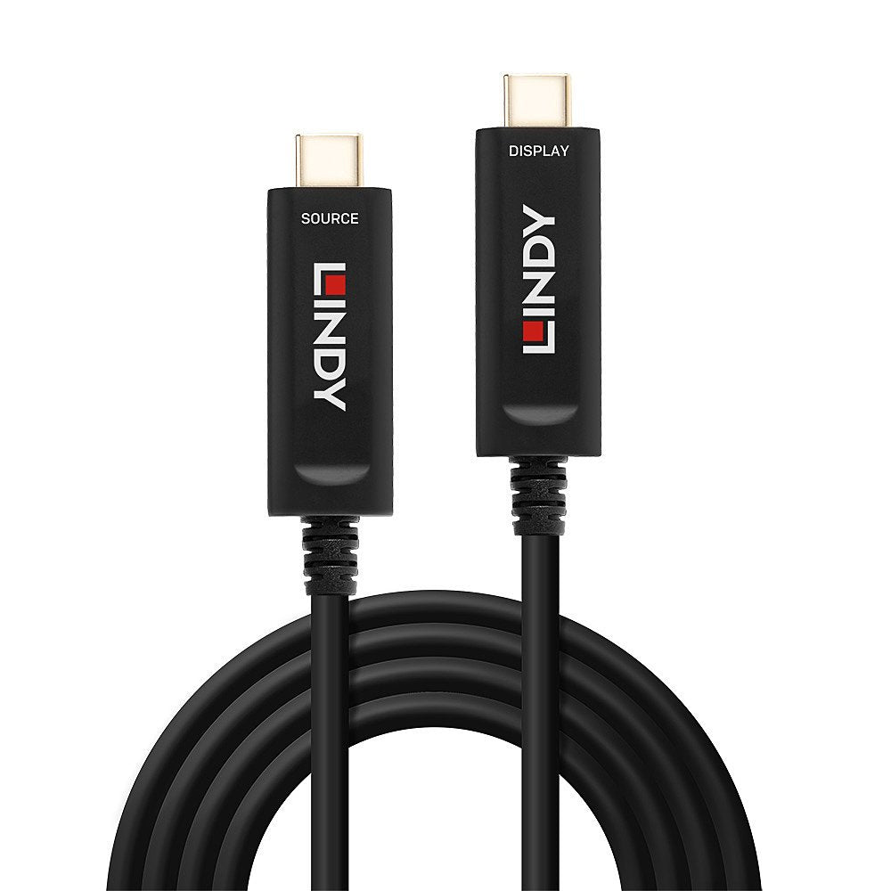 Lindy 15m Fibre Optic Hybrid Usb Typ C Video Kabel