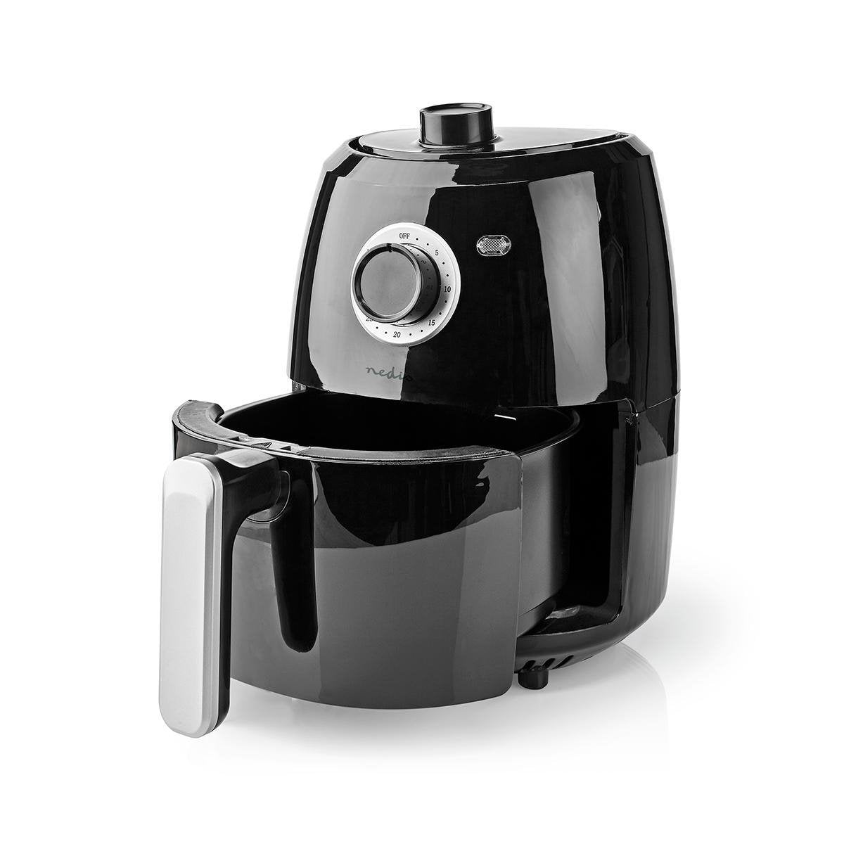 EAN 5412810324477 - Nedis KAAF120FBK freidora Sencillo 2,4 L Independiente 1000 W Freidora de aire caliente Aluminio, Negro imagen 7