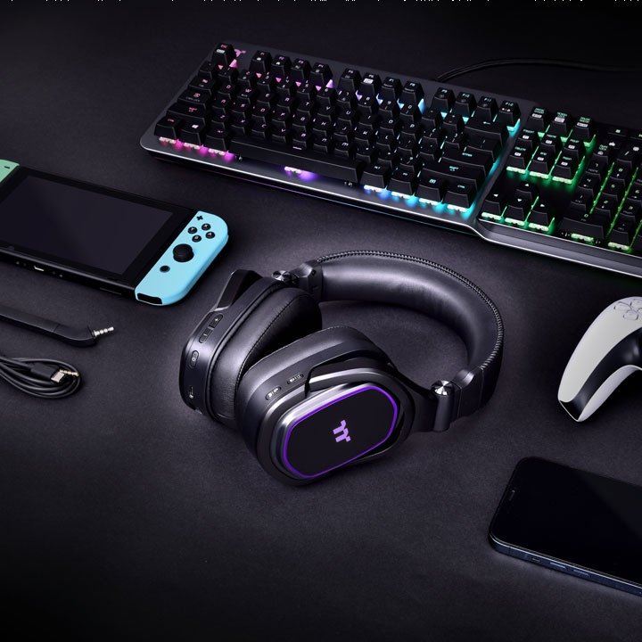 EAN 4713227524988 - Thermaltake ARGENT H5 RGB Auriculares Inalámbrico Diadema Juego Negro imagen 6