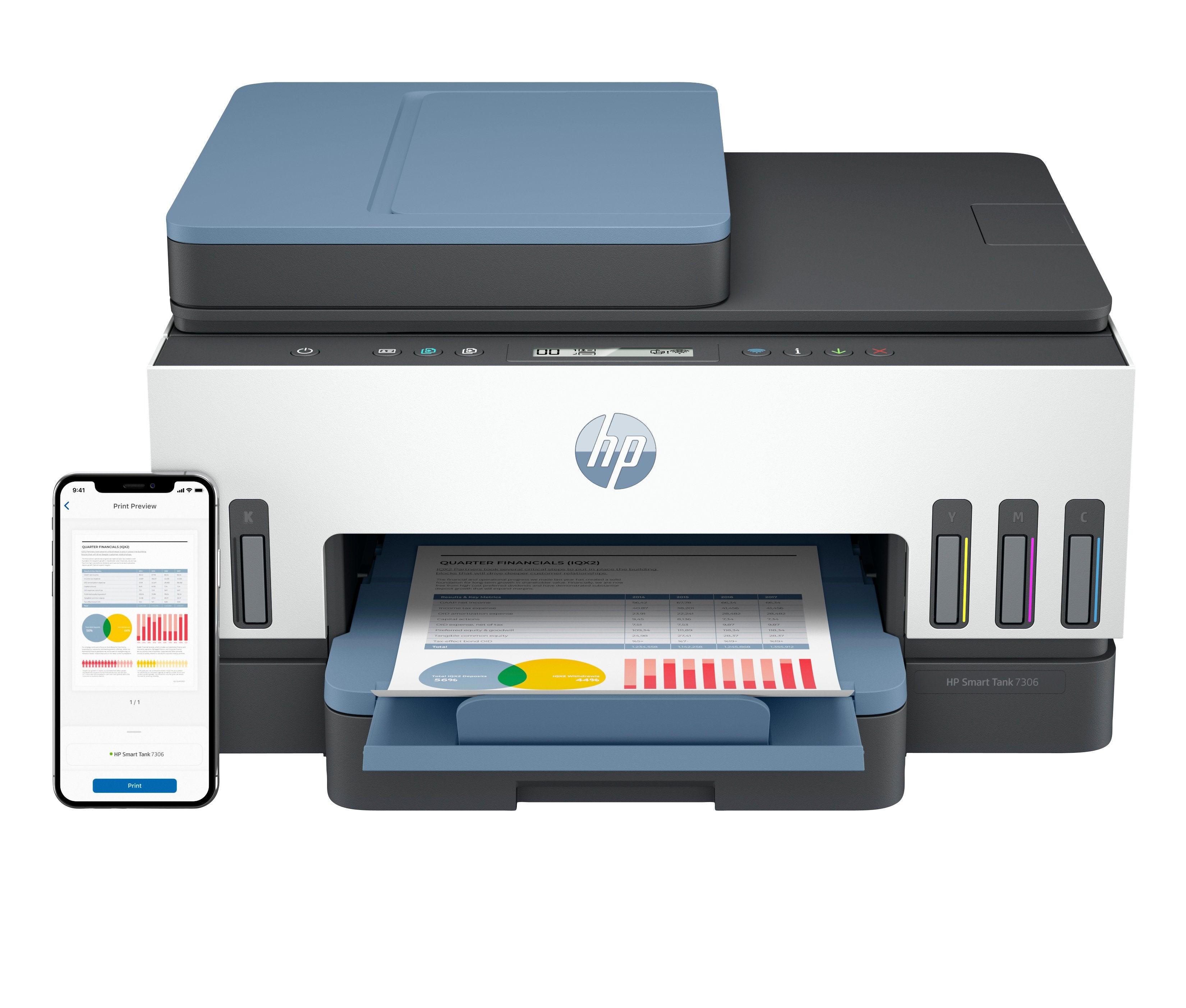 EAN 0195908302520 - HP Smart Tank 7306 All-in-One Printer Inyección de tinta térmica A4 4800 x 1200 DPI 15 ppm Wifi imagen 1