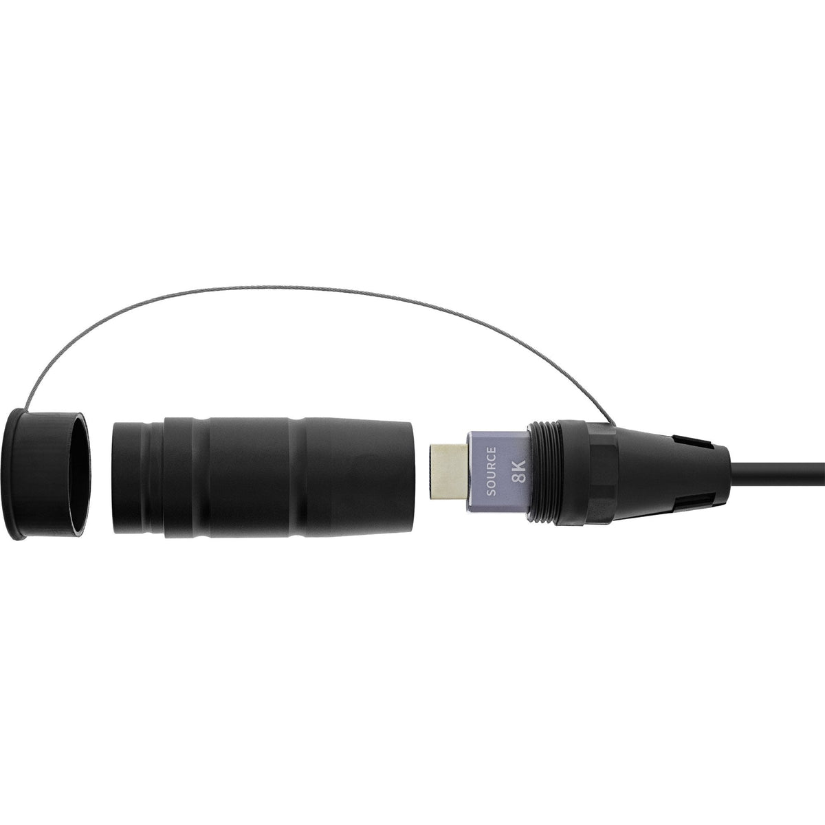 Carrete De Cable Hdmi , Cable Hdmi 2.1 De Aoc, 8k/60hz, Blindado, Negro, 90 M Inline