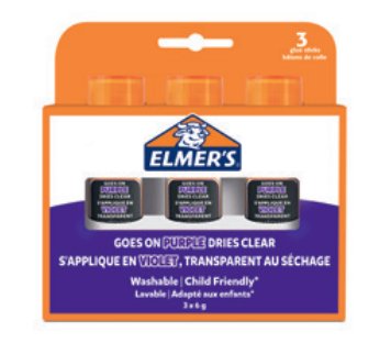Pegamento En Barra De Elmer Disappearing Purple 6g - Blíster De 3