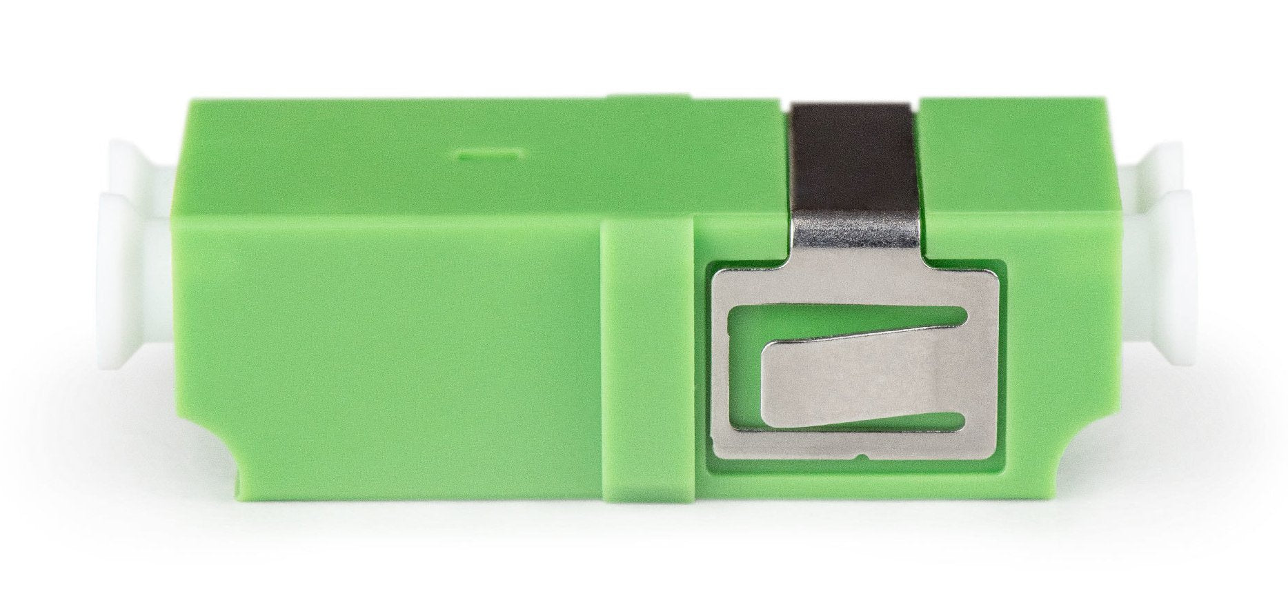 Acoplamiento De Fibra Óptica, Dúplex, Lc Apc, Sm, Sin Brida Manguito Cerámico, Carcasa De Plástico