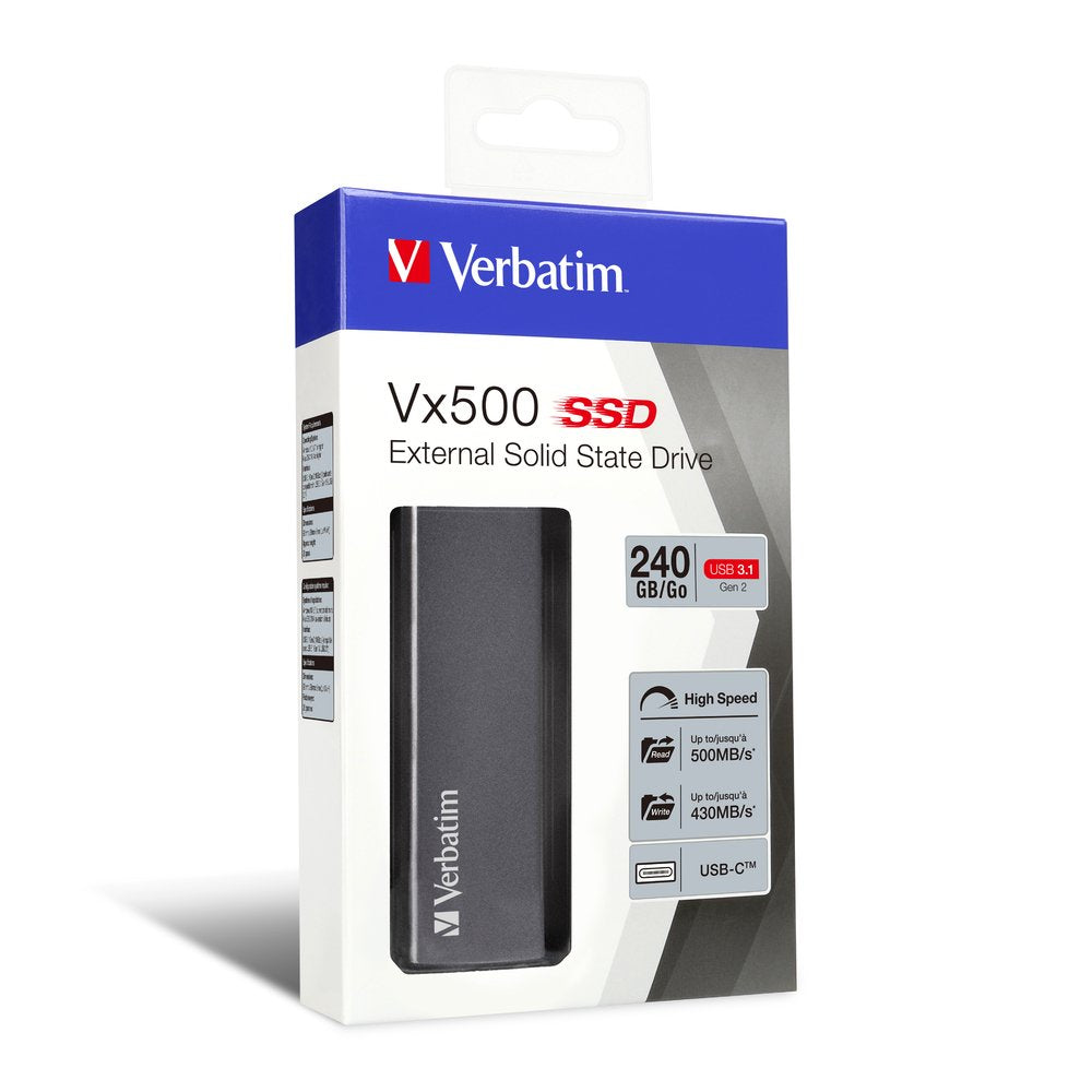 EAN 0023942474425 - Verbatim Vx500 USB Tipo C 3.2 Gen 2 (3.1 Gen 2) Plata imagen 4