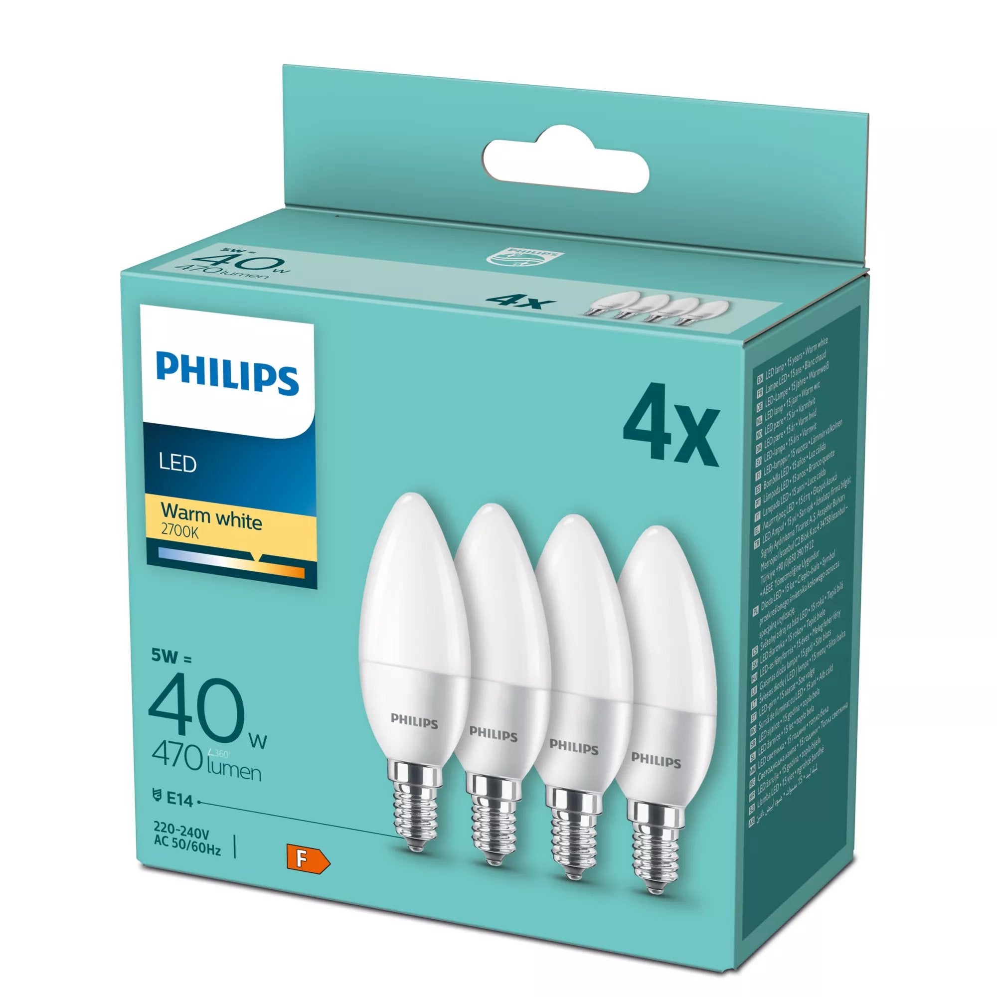 EAN 8719514313408 - Philips 8719514313408 lámpara LED Blanco cálido 2700 K 4,9 W F imagen 2