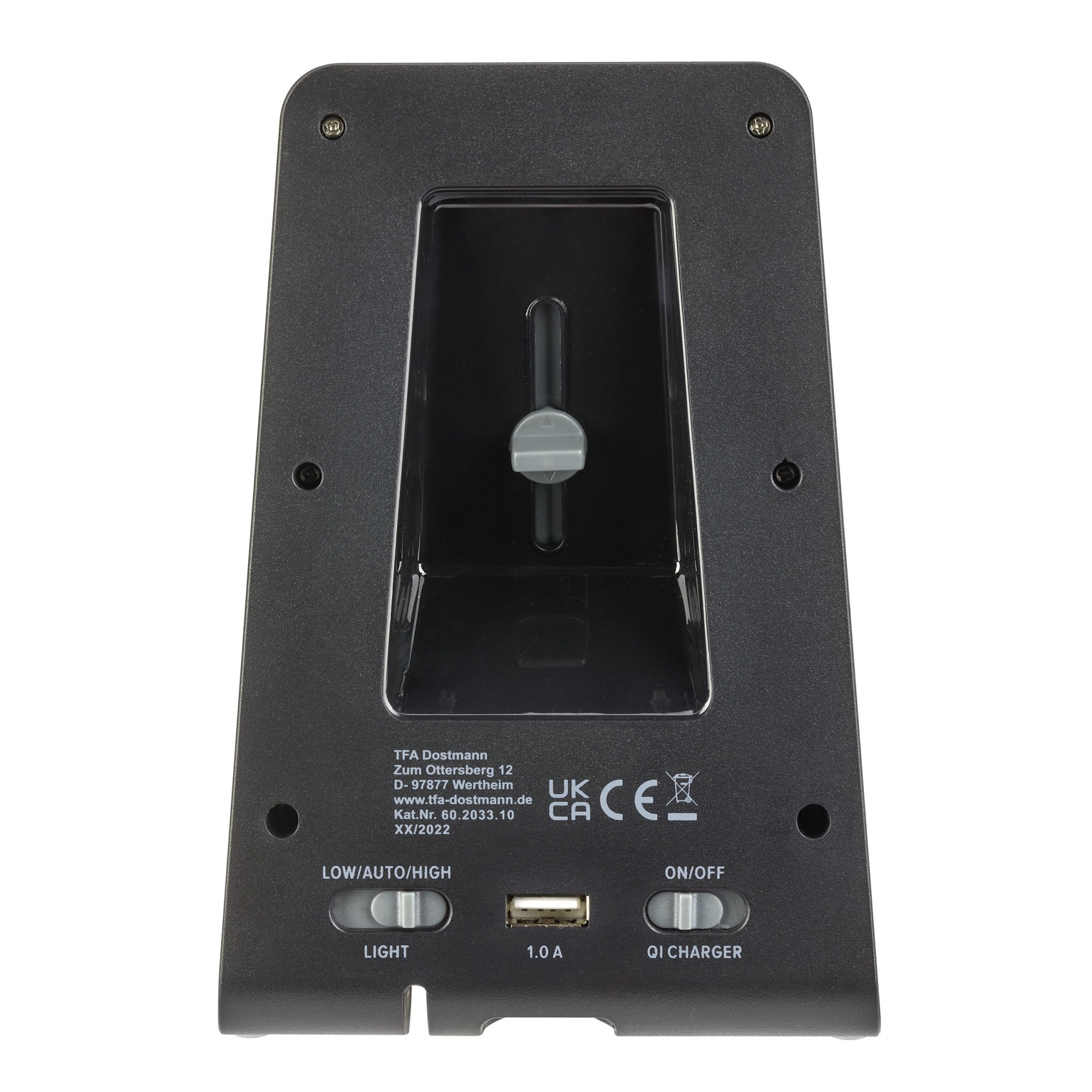 Reloj Despertador Digital Tfa Con Estación De Carga Por Inducción Iconcharge