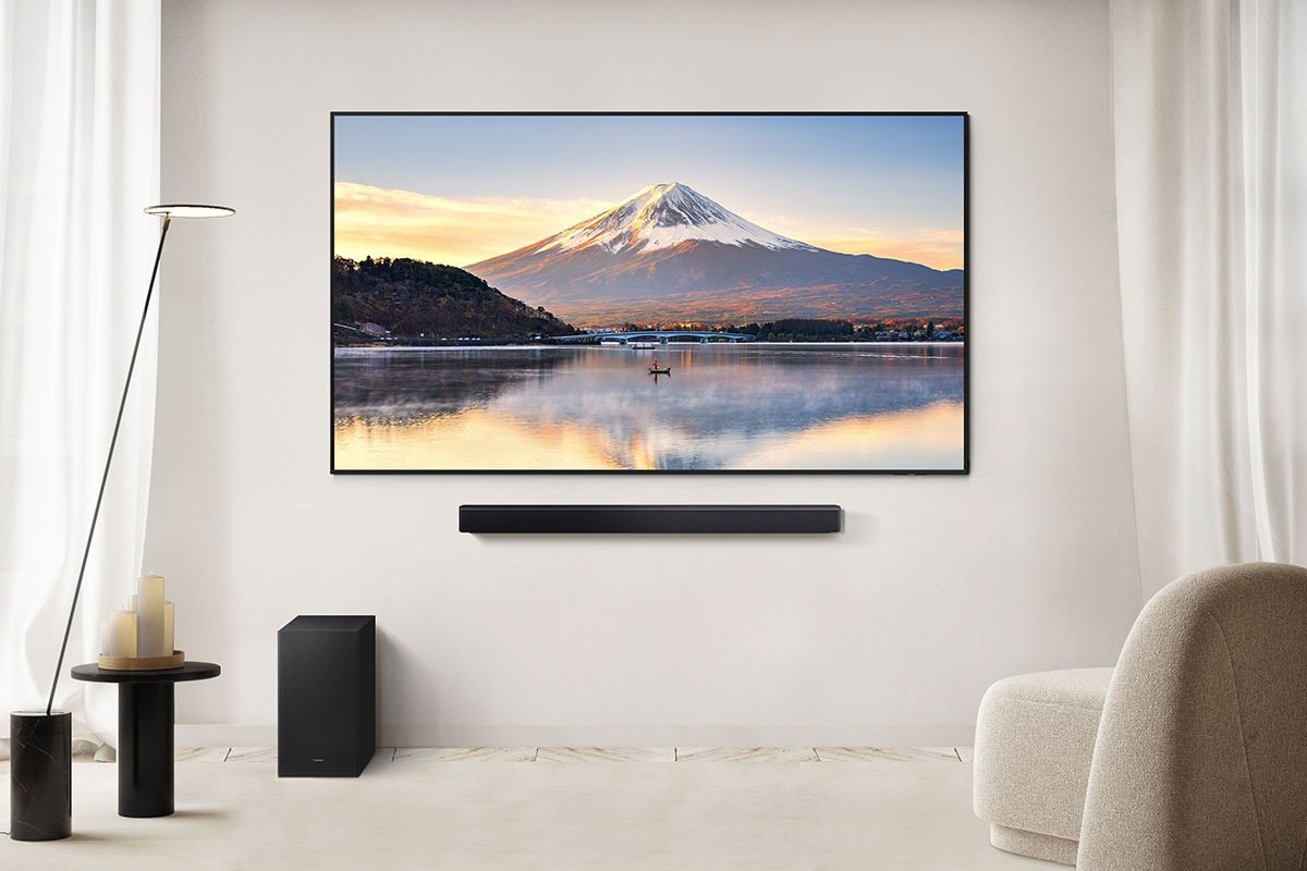 Barra De Sonido Samsung Serie B Hw-B460gf (Negro, 2.1 Canales, Bluetooth, Dolby Audio / Dts Virtual:X) Hw-B460gf