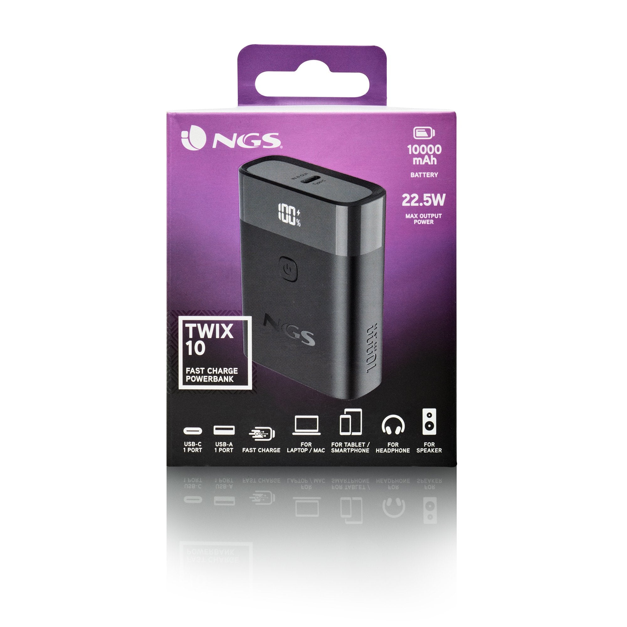 EAN 8435430626407 - NGS TWIX 10 10000 mAh Negro imagen 8
