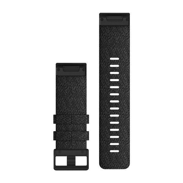 Garmin Ersatzarmband Quickfit 26mm Nylon Schwarz Schiefergrau
