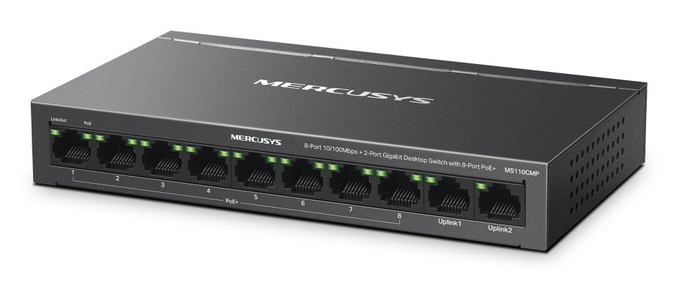 EAN 6957939003692 - Mercusys MS110CP switch Fast Ethernet (10/100) Energía sobre Ethernet (PoE) Negro imagen 3