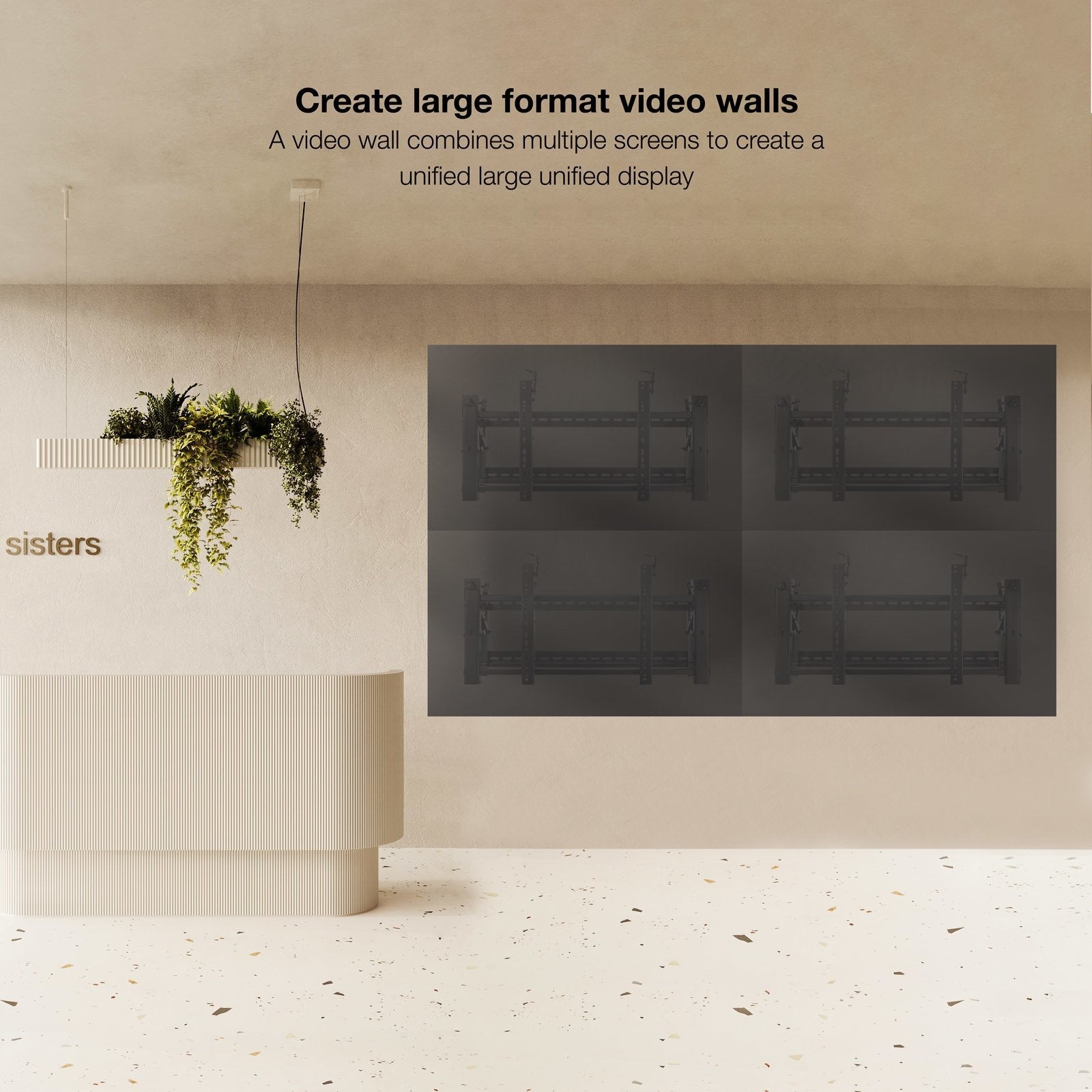 Soporte Video Wall Pared Pantallas 54-70"