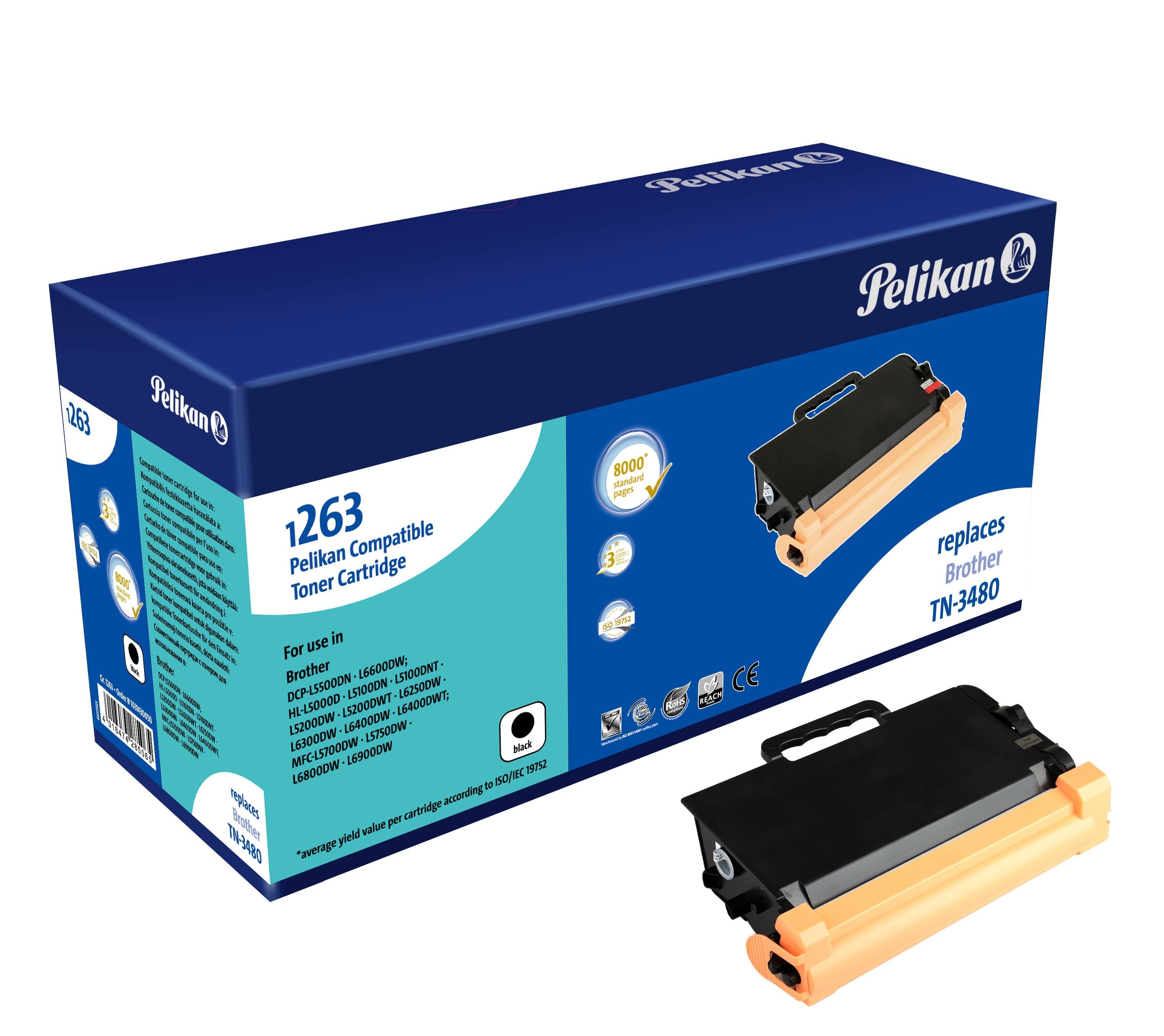 Cartucho Pelikan 1031430050 De Tóner 1 Pieza(S) Compatible Negro