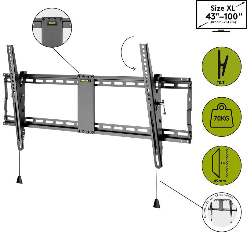 EAN 4040849499302 - Wentronic Pro TILT (XL) 2,54 m (100") Negro imagen 2