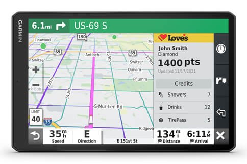 EAN 0753759293772 - Garmin DEZL LGV1010 navegador Fijo 25,6 cm (10.1") TFT Pantalla táctil 554 g Negro imagen 5