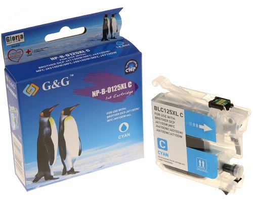 G&G Tintencartucho Compatible Con Brother Lc-125xlc Cyan