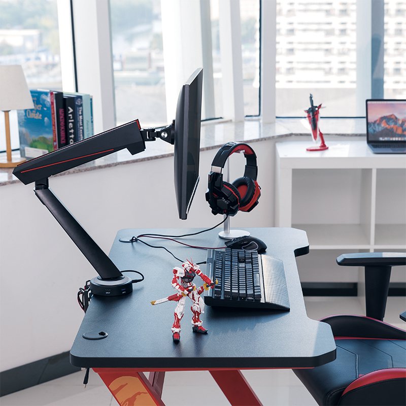 EAN 4052792058109 - LogiLink BP0091 soporte para monitor 81,3 cm (32") Escritorio Negro, Rojo imagen 7