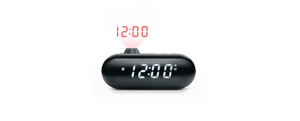 Radio Muse M-179 P Clock With Projection, Black
