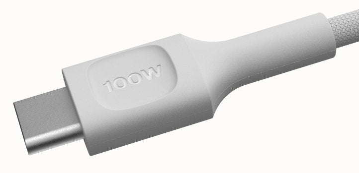 Green Cell Usb-C To Usb-C Cable Powerstream 100w 0.3m Blanco - Braided