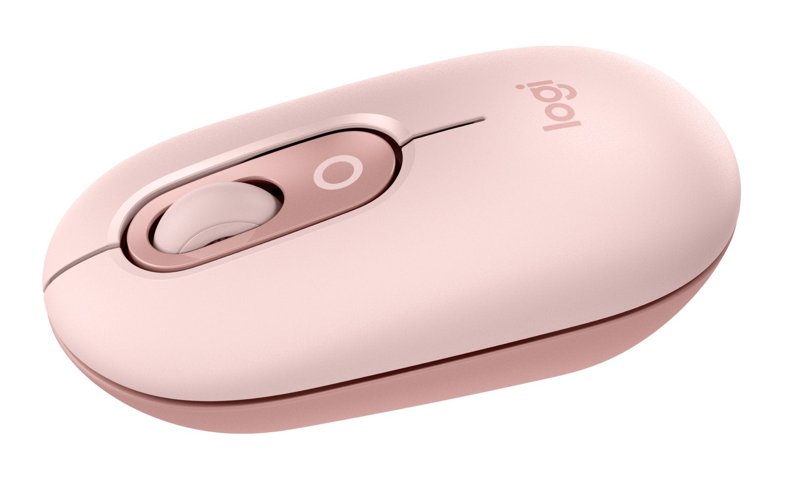 Logitech Pop Mouse, Ratón Inalámbrico Bluetooth Rosa