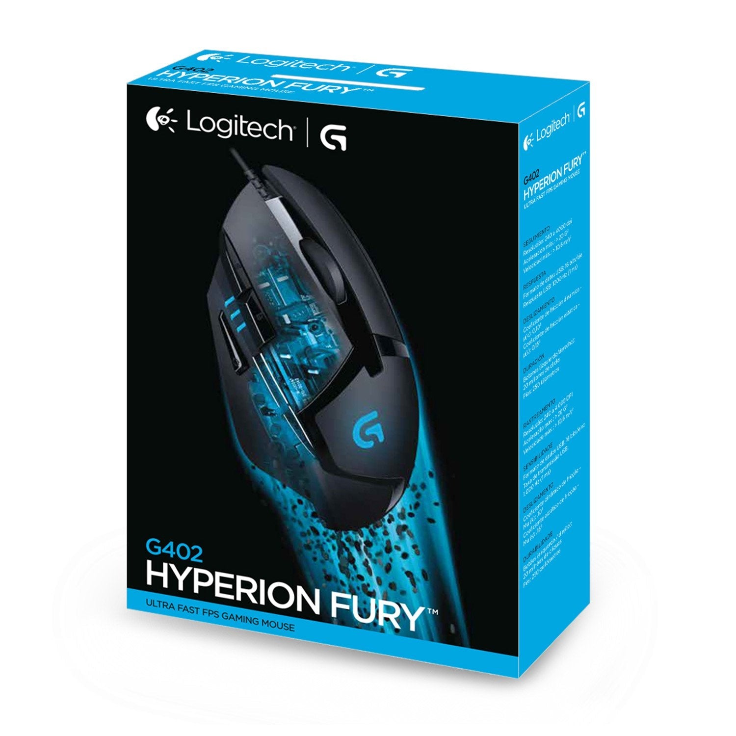 EAN 5099206051775 - Logitech G 910-004068 ratón Juego mano derecha USB tipo A 4000 DPI imagen 7