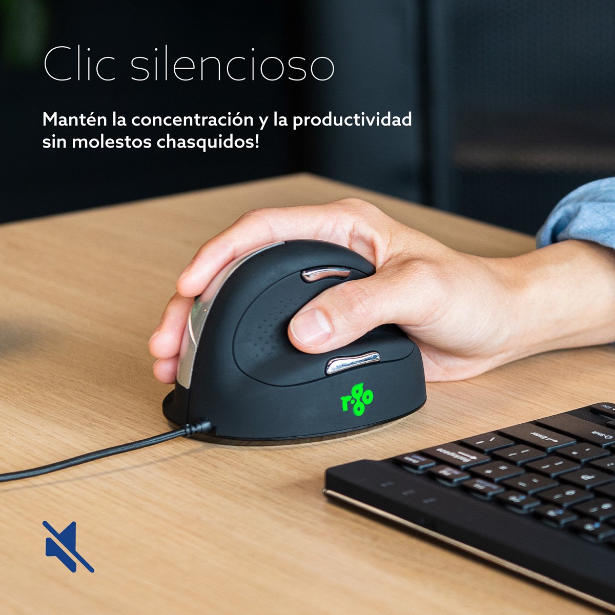 EAN 8719274490463 - R-Go Tools RGOHELA ratón mano derecha USB tipo A Óptico 2400 DPI imagen 14