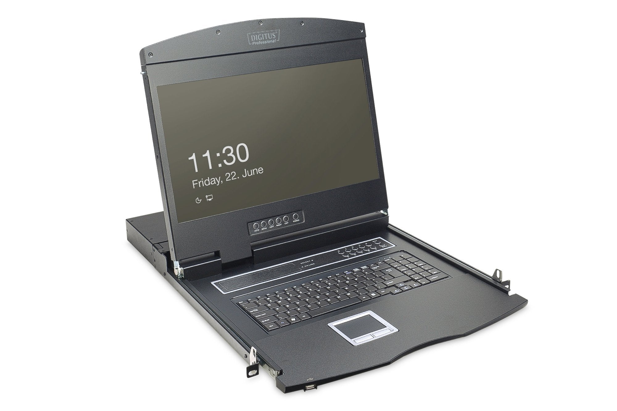 Digitus Ds-72211 Consola De Rack 48,3 Cm (19") 1366 X 768 Pixeles Negro 1u